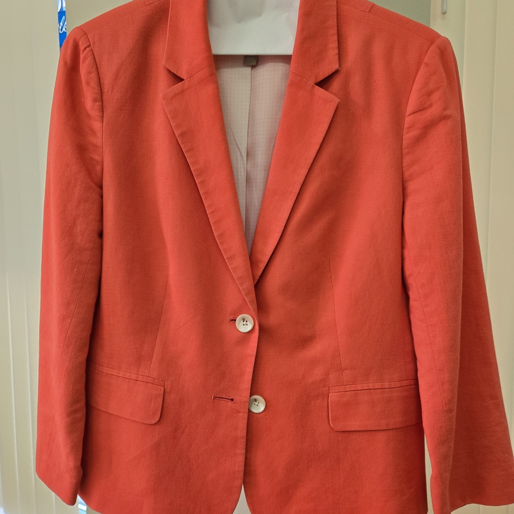 Banana Republic Vibrant Red Blazer